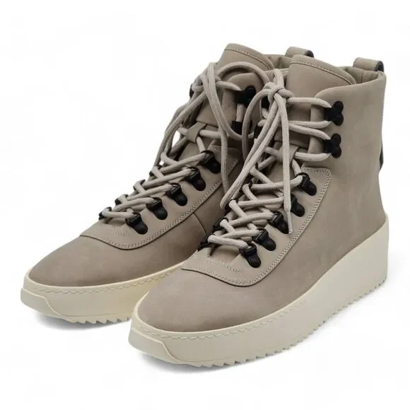 Fear of God Hiking High-top Sneakers - Nubuck Leather - Beige - 40 7US NWB - Picture 2 of 8